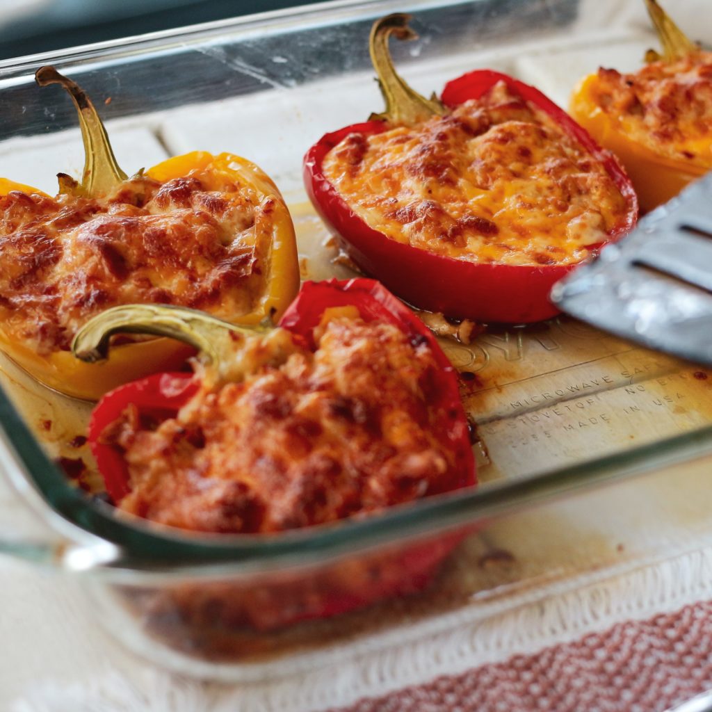 plat de poivrons grillés